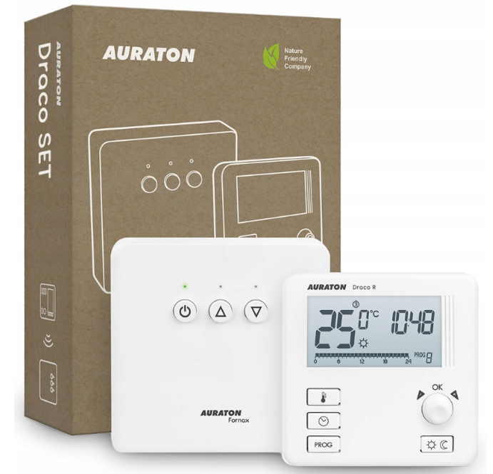 Auraton sterownik bezprzewodowy do kotła – nowoczesny regulator CO z funkcją WiFi, umożliwiający zdalne sterowanie temperaturą, precyzyjne ustawienia grzania i wygodną obsługę systemów centralnego ogrzewania.