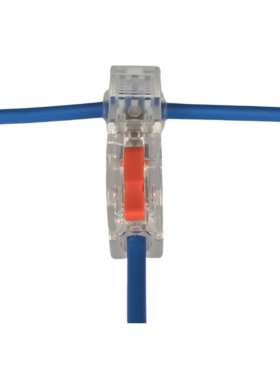 Szybkozłączka elektryczna TAC PCT-1-1A – kompaktowa zaciskowa złączka instalacyjna do przewodów jednodrutowych i elastycznych, zapewniająca bezpieczne i trwałe połączenia kabli, nowoczesna alternatywa dla tradycyjnych kostek elektrycznych.