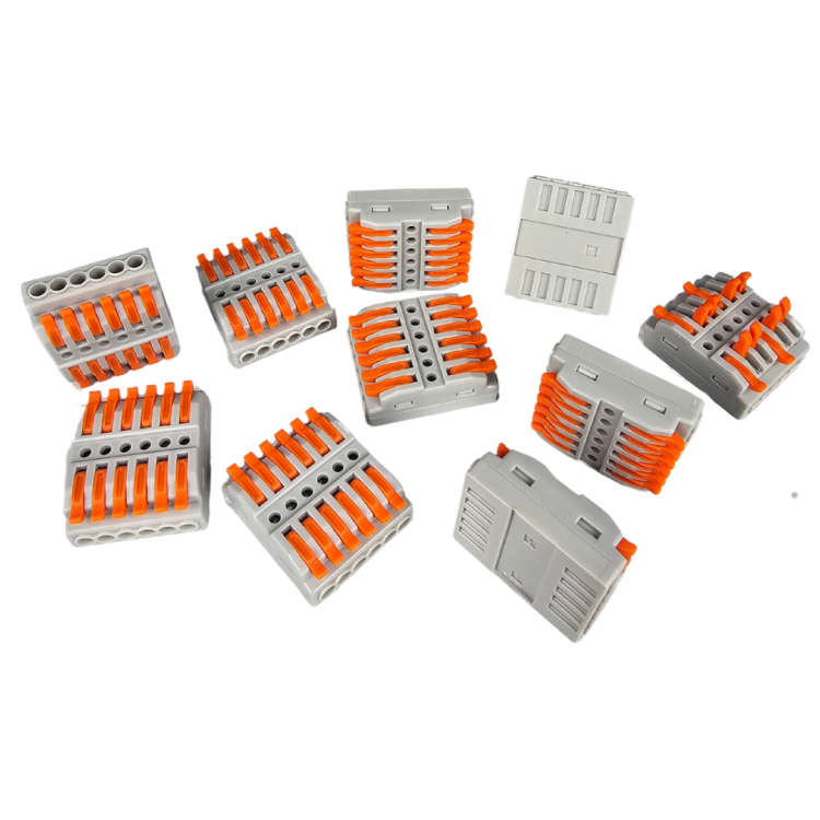 Szybkozłączka elektryczna przelotowa TAC SPL6 – kompaktowa złączka instalacyjna do przewodów jednodrutowych i elastycznych, zapewniająca bezpieczne i trwałe połączenia kabli, stanowiąca nowoczesną alternatywę dla tradycyjnych kostek elektrycznych.