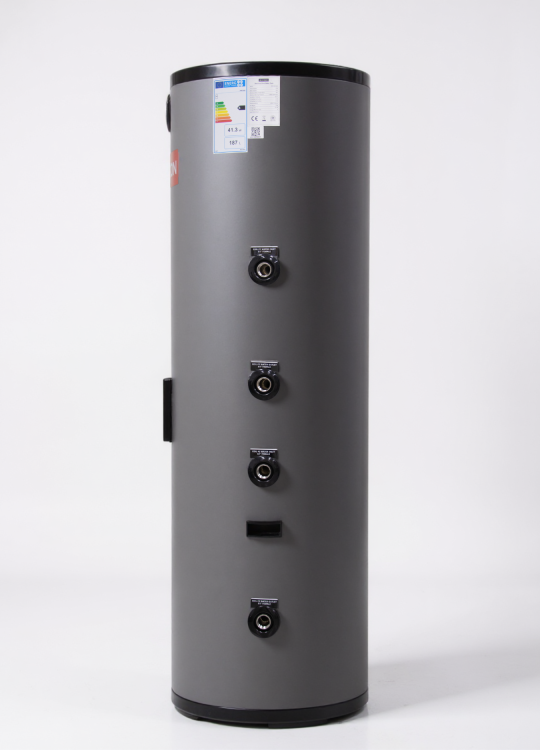 Zasobnik CWU HEVERSON HWT 200L z dwoma wężownicami ze stali nierdzewnej – bojler do ciepłej wody użytkowej, wysoka jakość, energooszczędny podgrzewacz wody, zbiornik pionowy 200 litrów