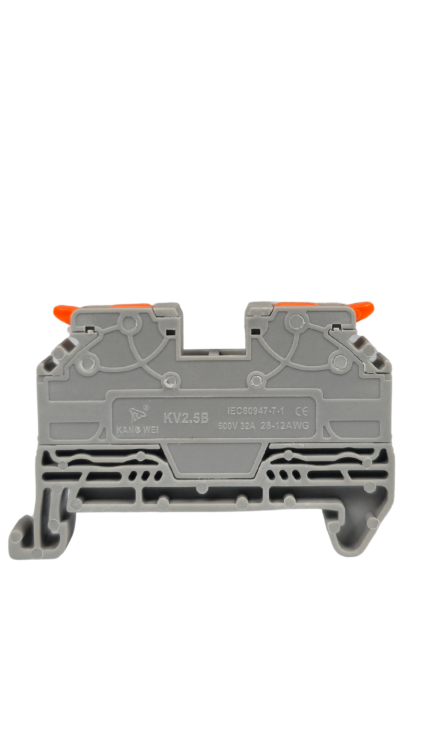 Szybkozłączka elektryczna szara TAC KV2.5B 1-torowa – kompaktowa złączka do przewodów jednodrutowych i elastycznych, zapewniająca bezpieczne, trwałe połączenia kabli, łatwy montaż i praktyczną alternatywę dla tradycyjnych kostek.