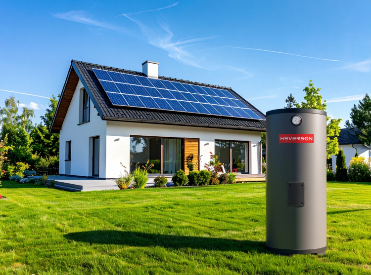 Zasobnik CWU HEVERSON HWT 100L z jedną wężownicą ze stali nierdzewnej – bojler do ciepłej wody użytkowej, wysoka jakość, energooszczędny podgrzewacz wody, zbiornik pionowy 100 litrów