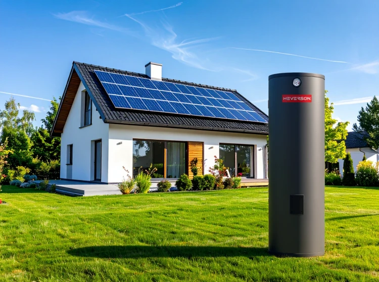 Zasobnik CWU HEVERSON HWT 200L z jedną wężownicą ze stali nierdzewnej – bojler do ciepłej wody użytkowej, wysoka jakość, energooszczędny podgrzewacz wody, zbiornik pionowy 200 litrów