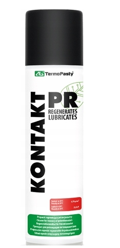 Kontakt PR 300 ml AG Termopasty – preparat czyszczący i regenerujący potencjometry. Środek do konserwacji regulatorów, przełączników i styków elektrycznych. Idealny do serwisu elektroniki, sprzętu audio oraz urządzeń elektrycznych.
