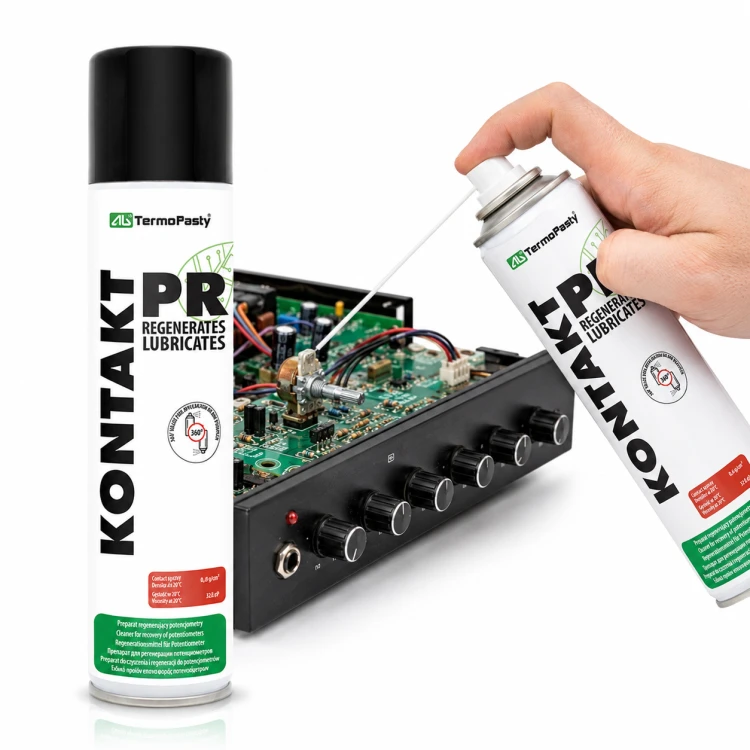AG TermoPasty Kontakt PR 60 ml – preparat regenerujący i czyszczący do potencjometrów, elektroniki i styków elektrycznych w sprayu.