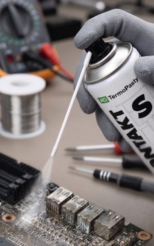 AG TermoPasty Kontakt S 60 ml w aerozolu – profesjonalny preparat do czyszczenia, regeneracji i zabezpieczania styków elektrycznych oraz elektromechanicznych.