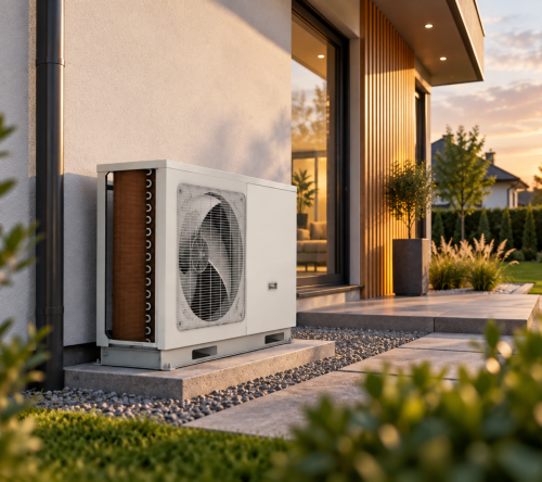 INNOVA Nordic Monoblock 14 kW – pompa ciepła zamontowana przy domu